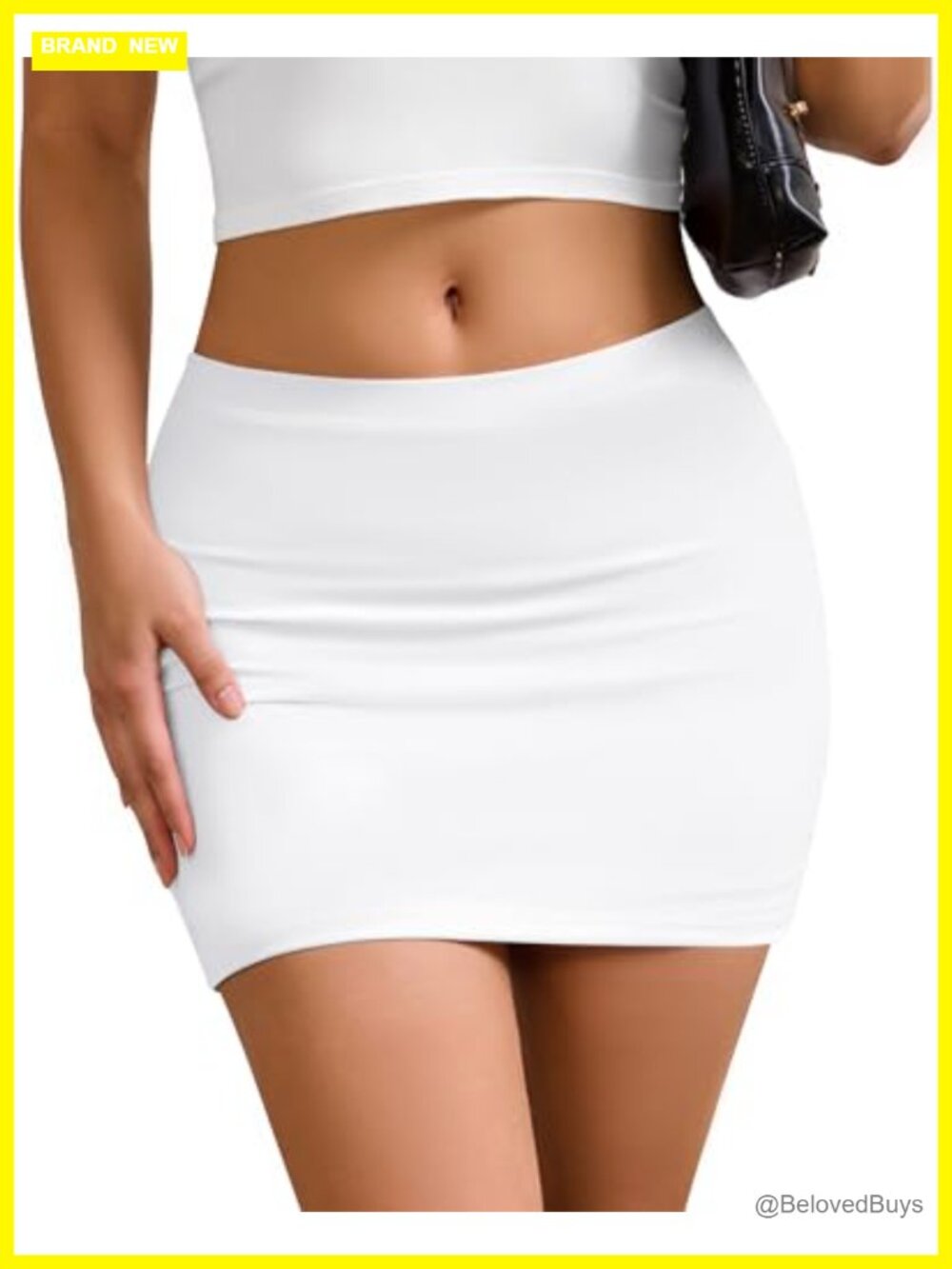 Stretchy Bodycon Skort with Built-in Shorts for Women
